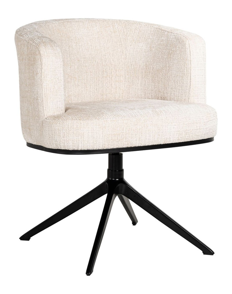 Esszimmerstuhl Cheyenne in Niagara Beige mit 360°-Drehfunktion