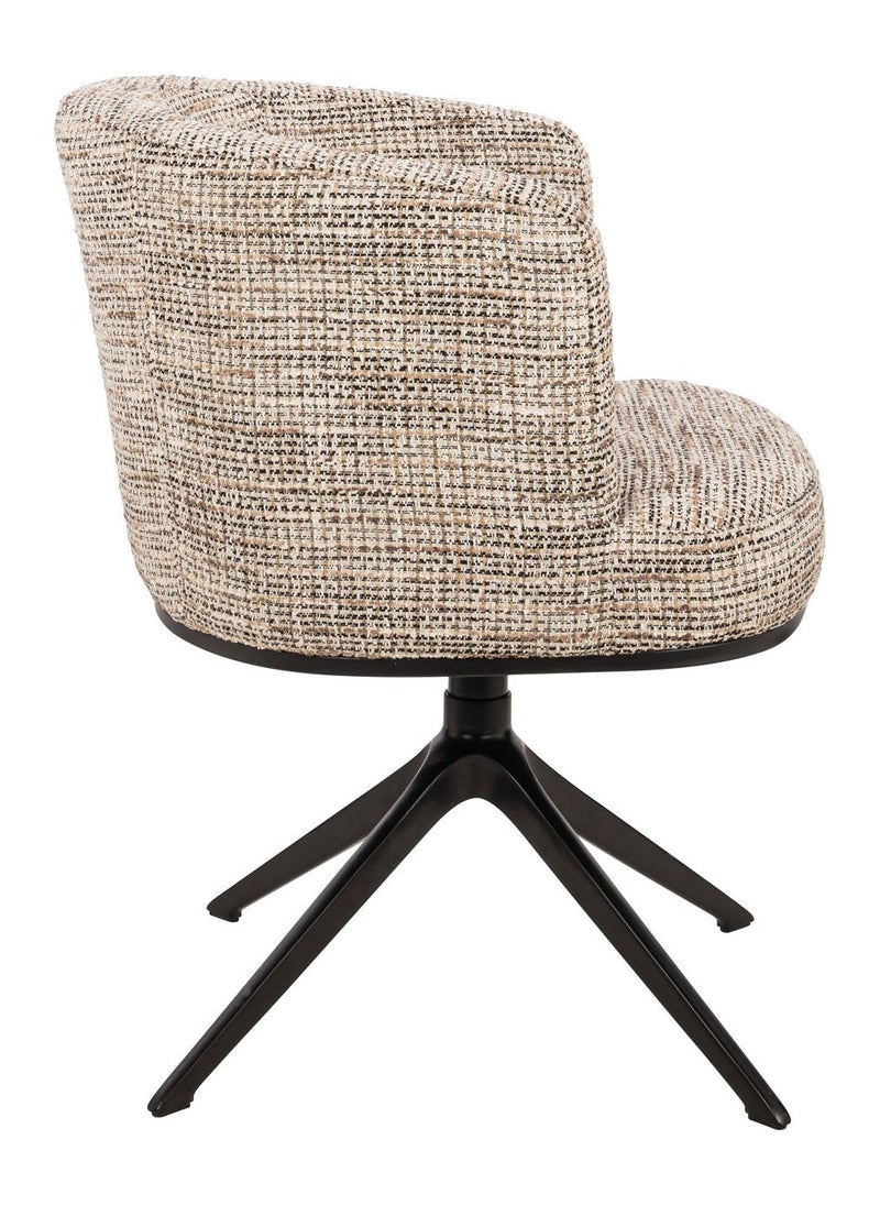 Esszimmerstuhl Cheyenne Drehstuhl Trendy Nature mit Aluminiumgestell