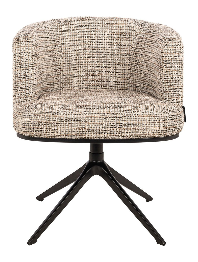 Esszimmerstuhl Cheyenne Drehstuhl Trendy Nature mit Aluminiumgestell
