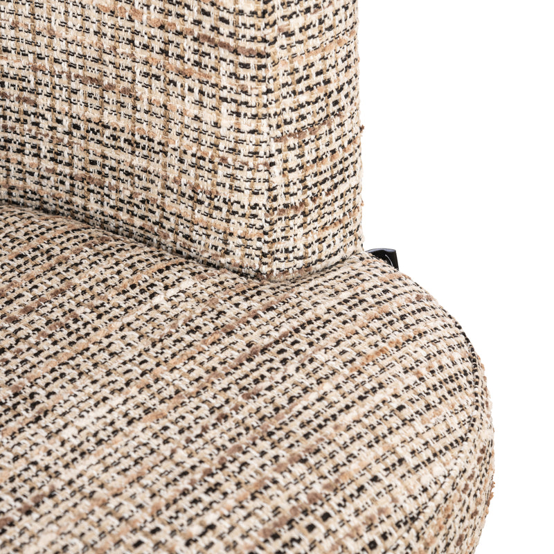 Esszimmerstuhl Cheyenne Drehstuhl Trendy Nature mit Aluminiumgestell