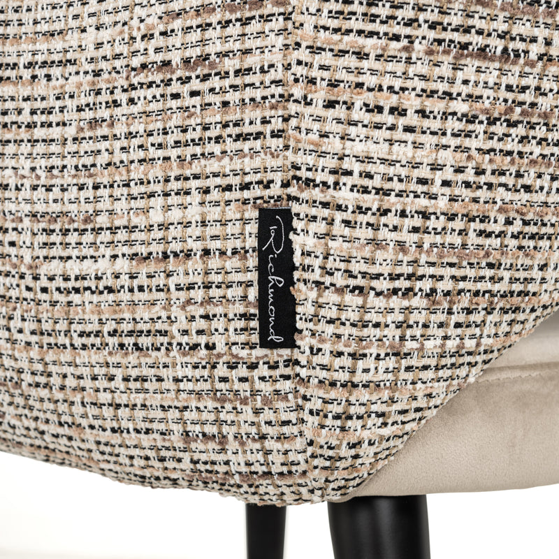 Esszimmerstuhl Giovanna Samtvelours trendy nature mit Metallgestell