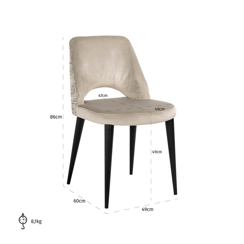 Richmond Esszimmerstuhl Tabitha Trendy Nature im 2er-Set
