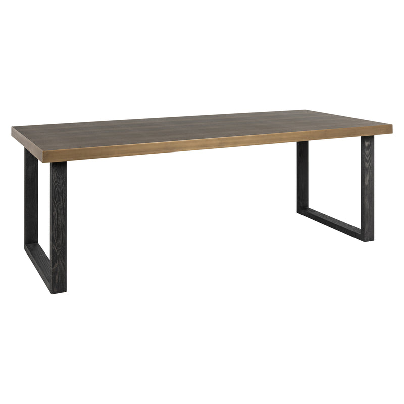 Esstisch Bloomville Brass Shagreen 230 cm mit Glasplatte – Richmond