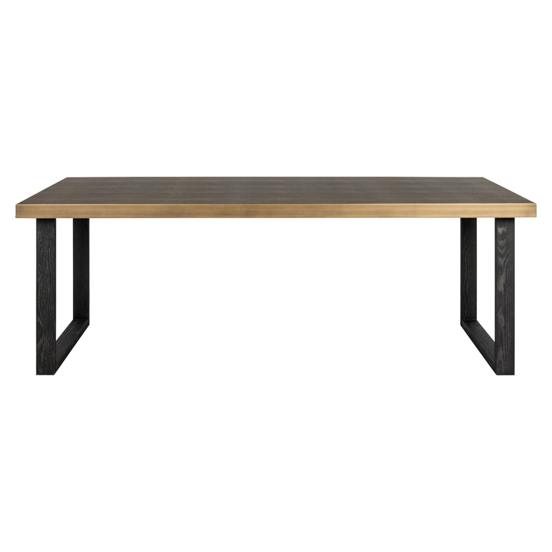 Esstisch Bloomville Brass Shagreen 200 cm mit Glasplatte, Richmond