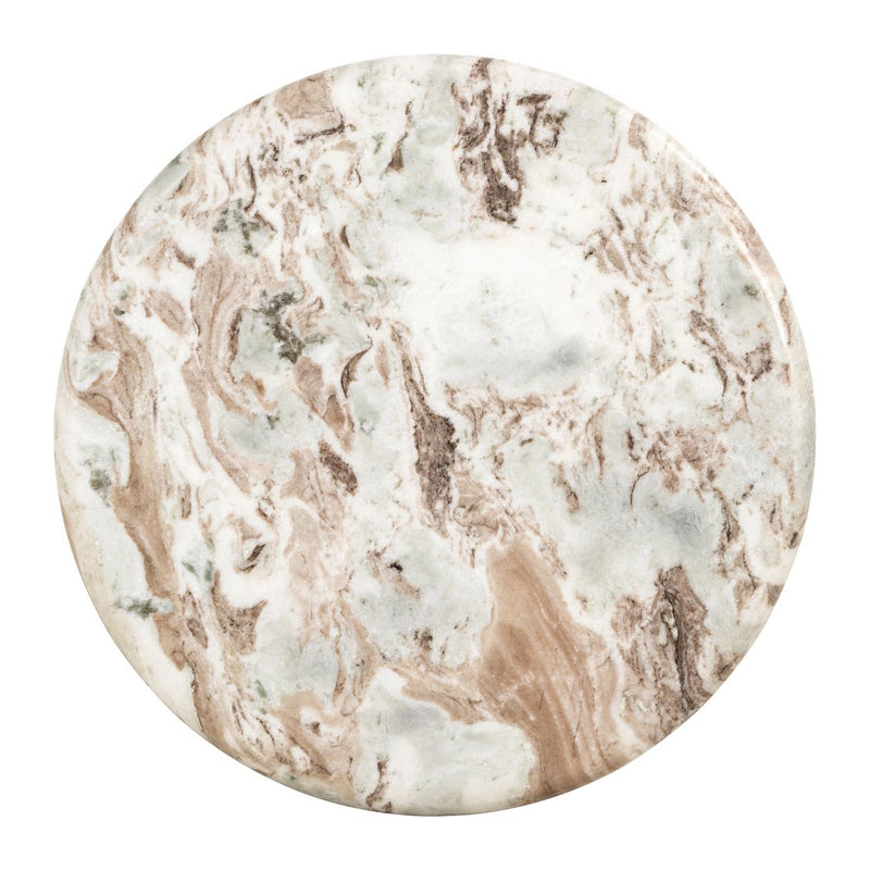 Beistelltisch Coronel in Blush Beige mit Toronto-Marmor – Richmond