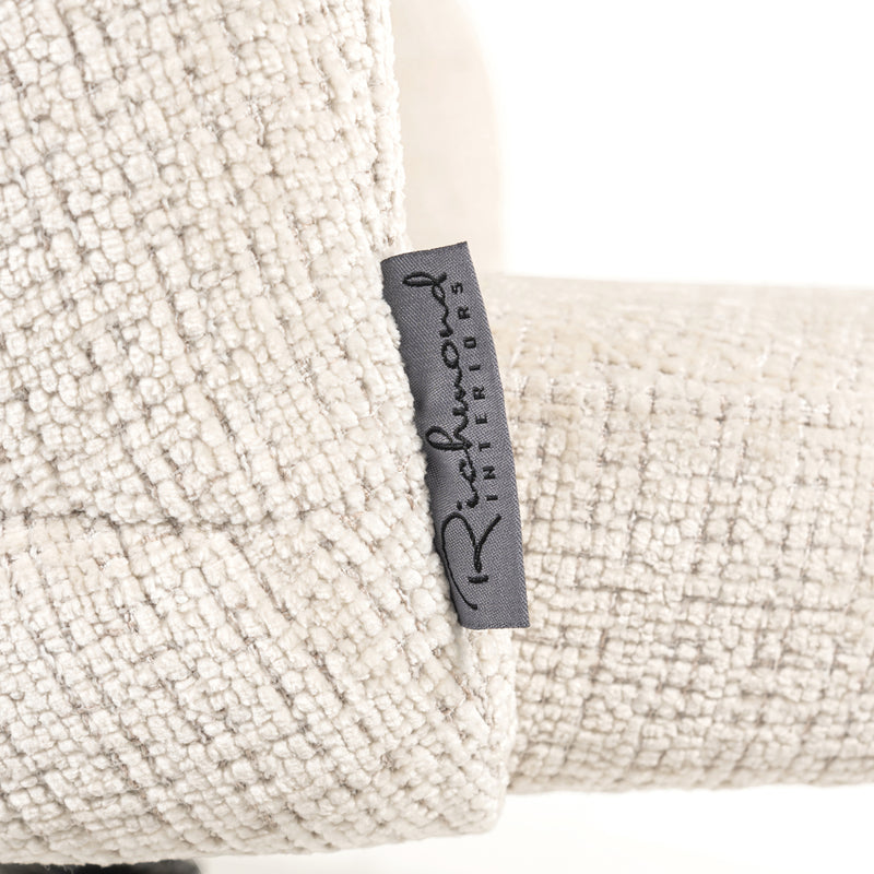 Esszimmerstuhl Zendaya in Niagara Beige – drehbar, Chenille-Bezug