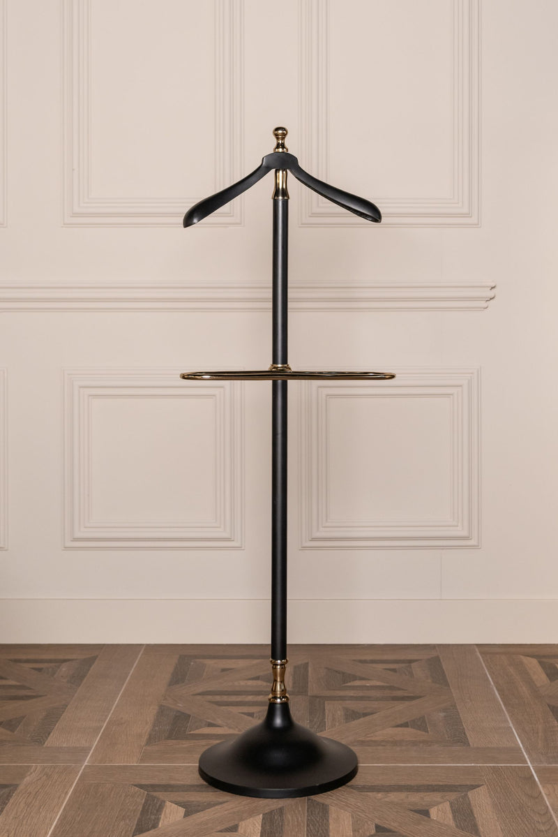 Garderobe Balley black – schlanker Kleiderständer aus Metall