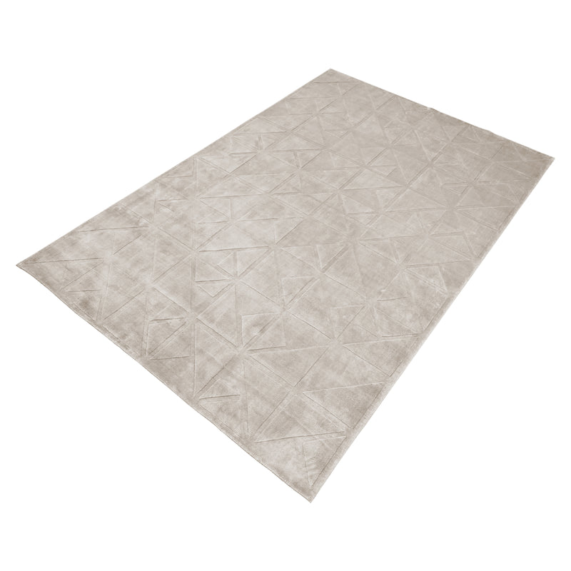 Teppich Yuna beige 300x400 cm – weicher Baumwoll-Viskose-Teppich