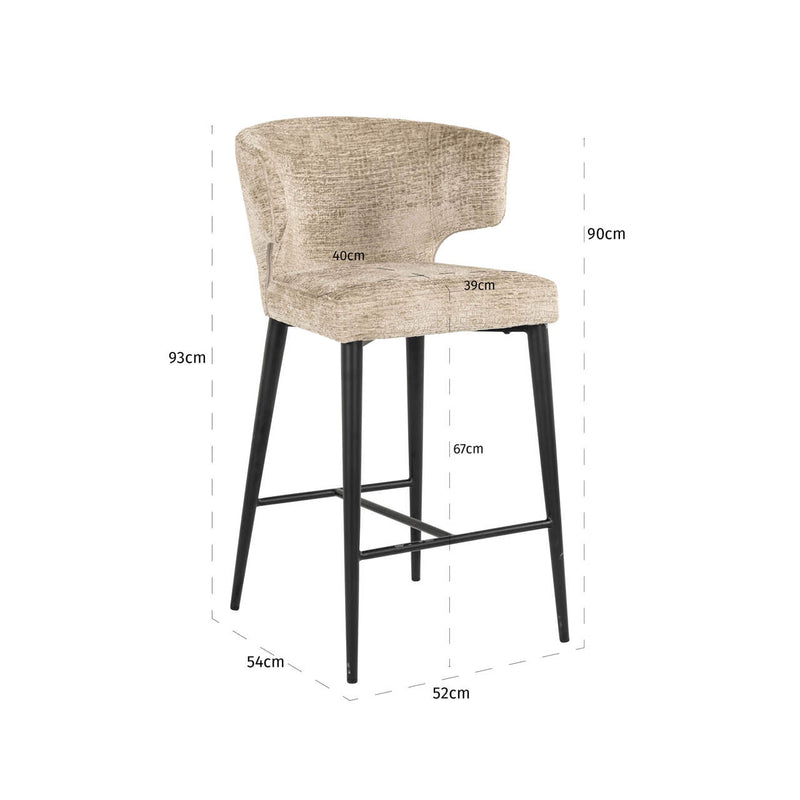 Barhocker Taylor Desert Fusion - Richmond Design mit Polsterbezug