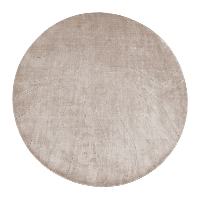Teppich Addison natural 260x260 cm – runder Wohnzimmerteppich