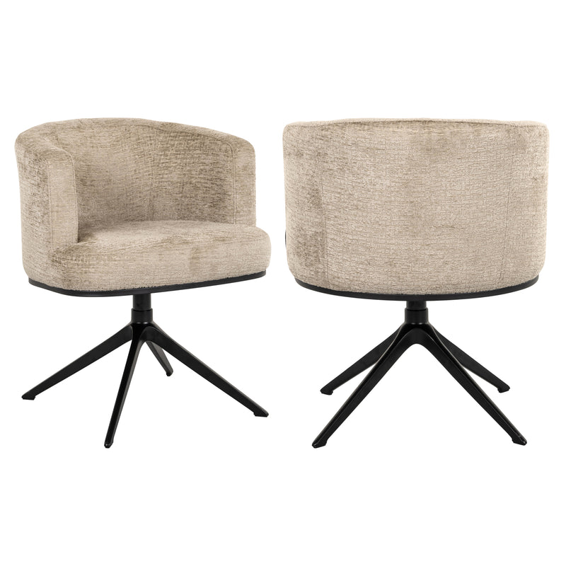 Esszimmerstuhl Cheyenne desert fusion mit Drehfunktion, beige