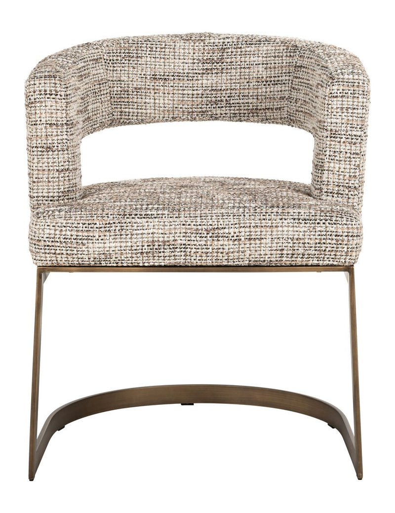 Esszimmerstuhl Ellis Richmond in Trendy Nature mit Goldgestell