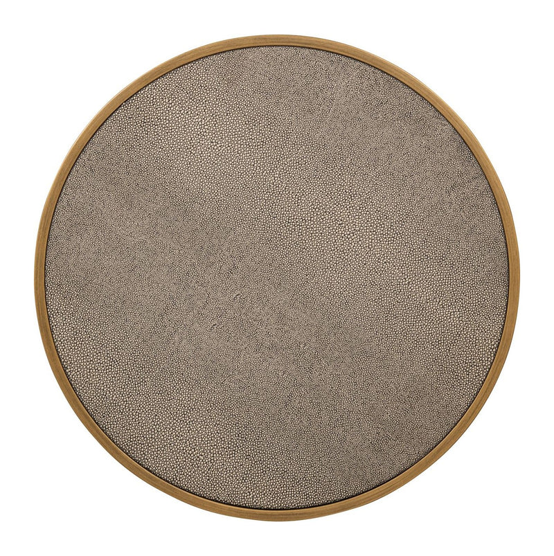 Beistelltisch Bloomville 2er-Set mit Glasplatte, brass shagreen