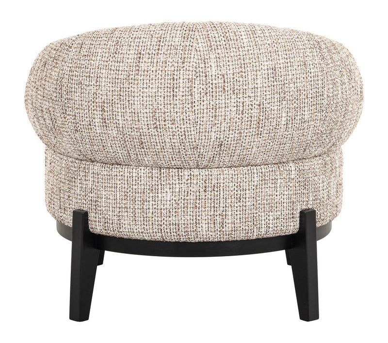 Lounge Stuhl Montana trendy nature – gemütlicher Sessel mit Holzbeinen