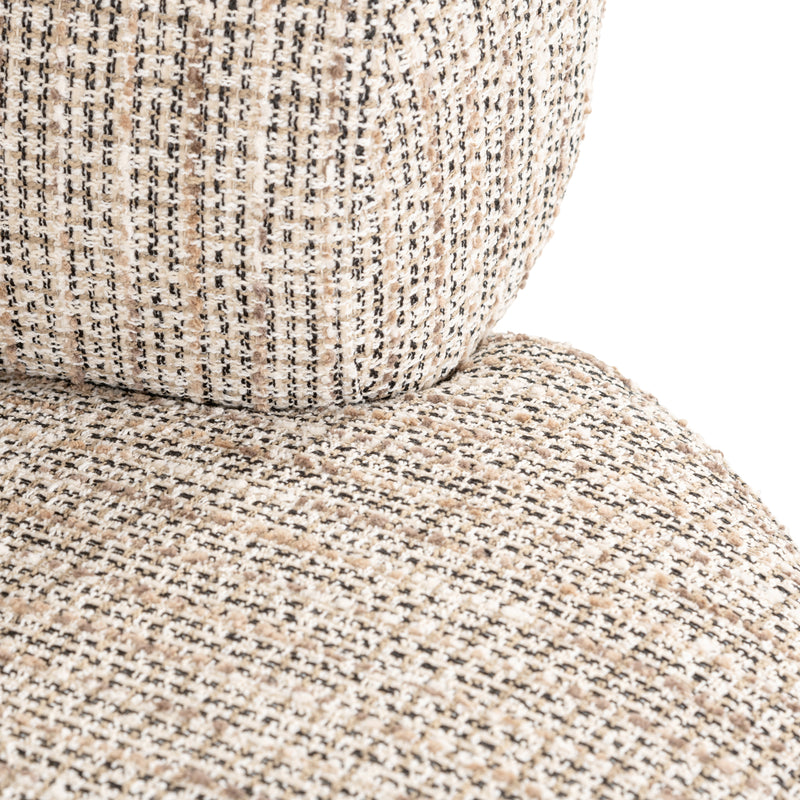 Lounge Stuhl Montana trendy nature – gemütlicher Sessel mit Holzbeinen