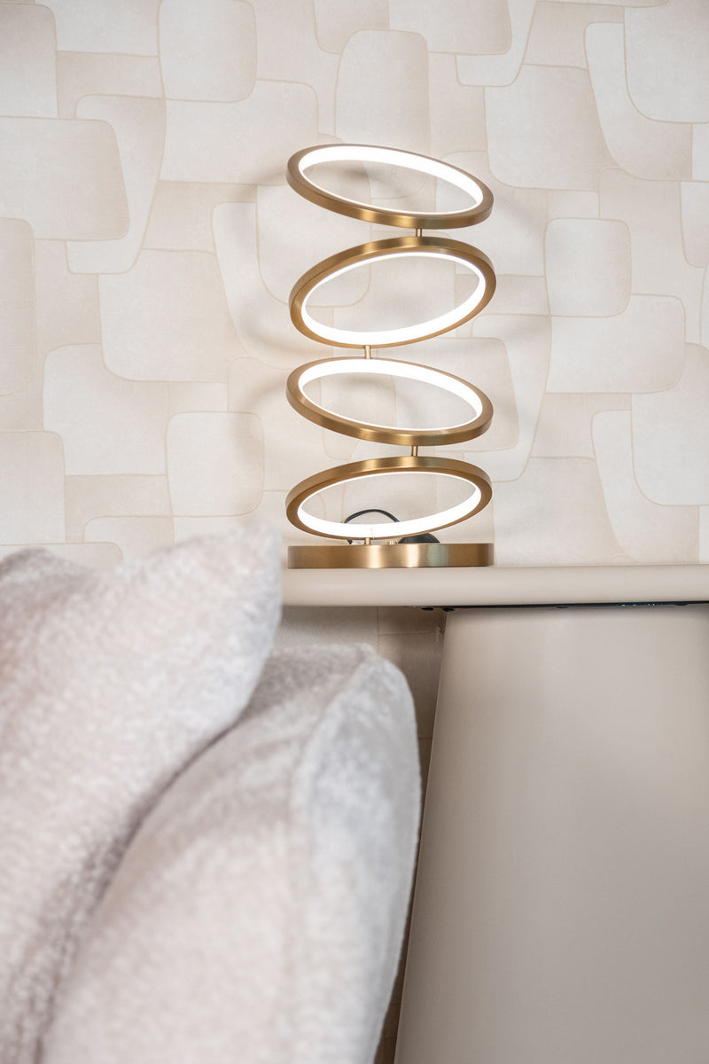 Konsole Clayton beige – Ablagetisch mit Eco-Plaster-Finish
