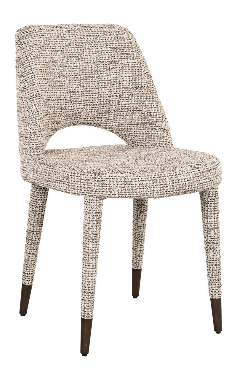 Esszimmerstuhl Cecilia im 2er-Set, trendy nature, Chenille-Bezug