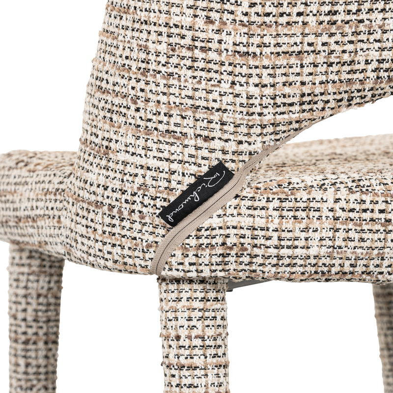Esszimmerstuhl Cecilia im 2er-Set, trendy nature, Chenille-Bezug