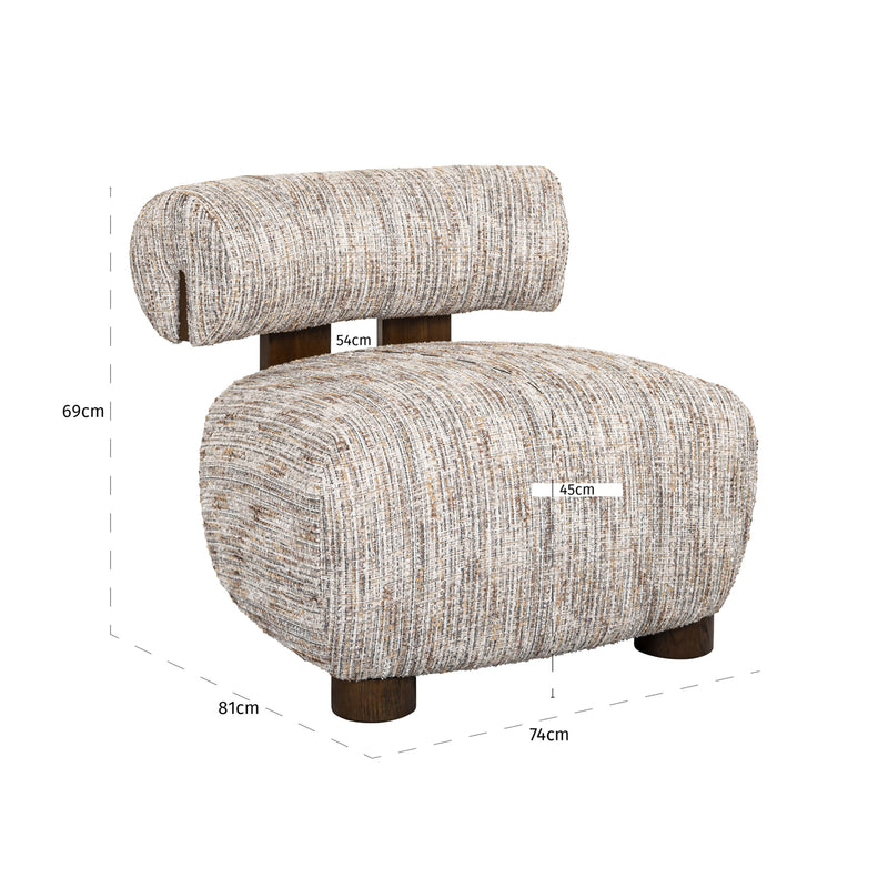 Lounge Stuhl Arabella greige coco – Richmond Sitzkomfort
