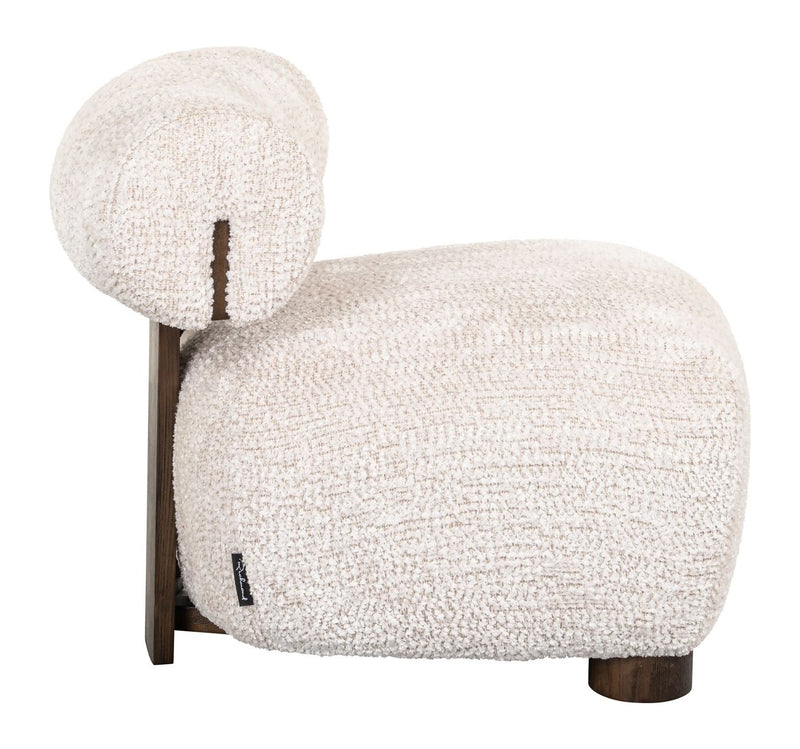 Lounge Stuhl Arabella lovely cream mit Baumwollbezug – Richmond