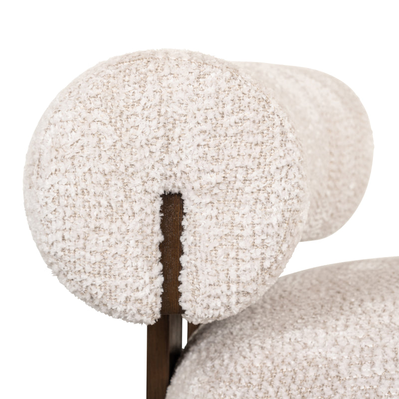 Lounge Stuhl Arabella lovely cream mit Baumwollbezug – Richmond