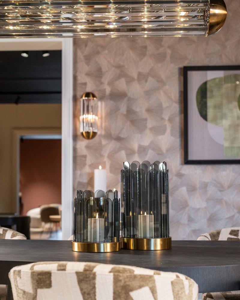 Wandlampe Anya Richmond in Bronze mit Kristall-Elementen