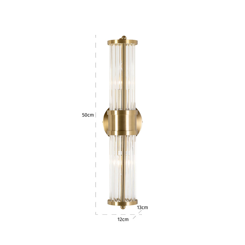 Wandlampe Lyan brushed gold – Richmond Design-Wandleuchte E14