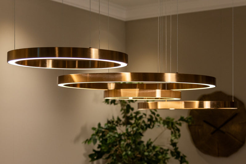 Pendelleuchte Lilou Brushed Gold – Design-Hängeleuchte aus Eisen