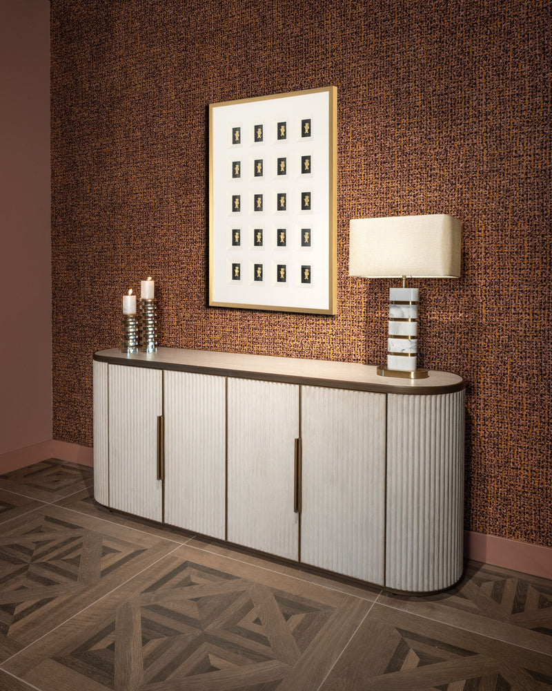 Sideboard Tivoli Weiß mit Keramikplatte und Softclose-Türen