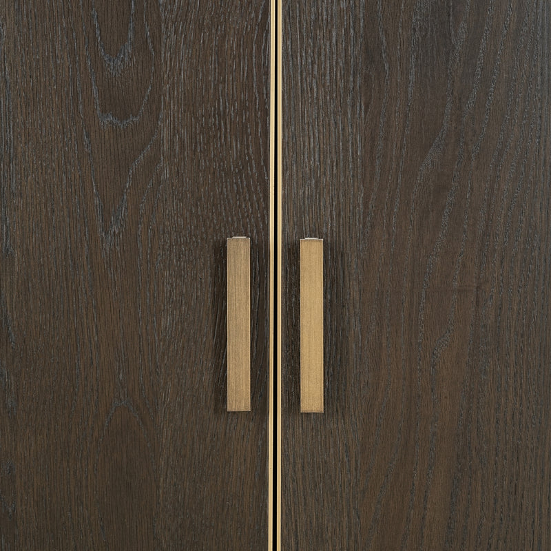 Richmond Schrank Rivertree Eiche braun – offene Regale & Türen