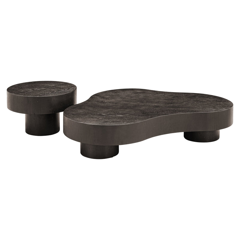 Richmond Couchtisch Bogor Dark Coffee im 2er-Set, Eichenfurnier