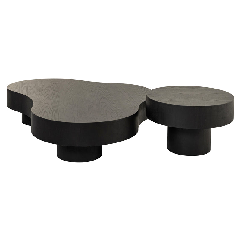 Richmond Couchtisch Bogor Dark Coffee im 2er-Set, Eichenfurnier