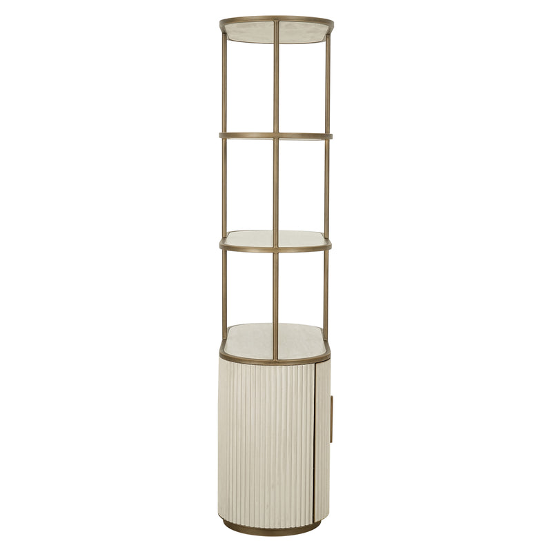 Richmond Vitrine Tivoli White – Keramikplatte, Eisen & MDF, 197 cm