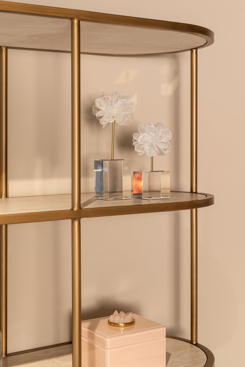 Richmond Vitrine Tivoli White – Keramikplatte, Eisen & MDF, 197 cm