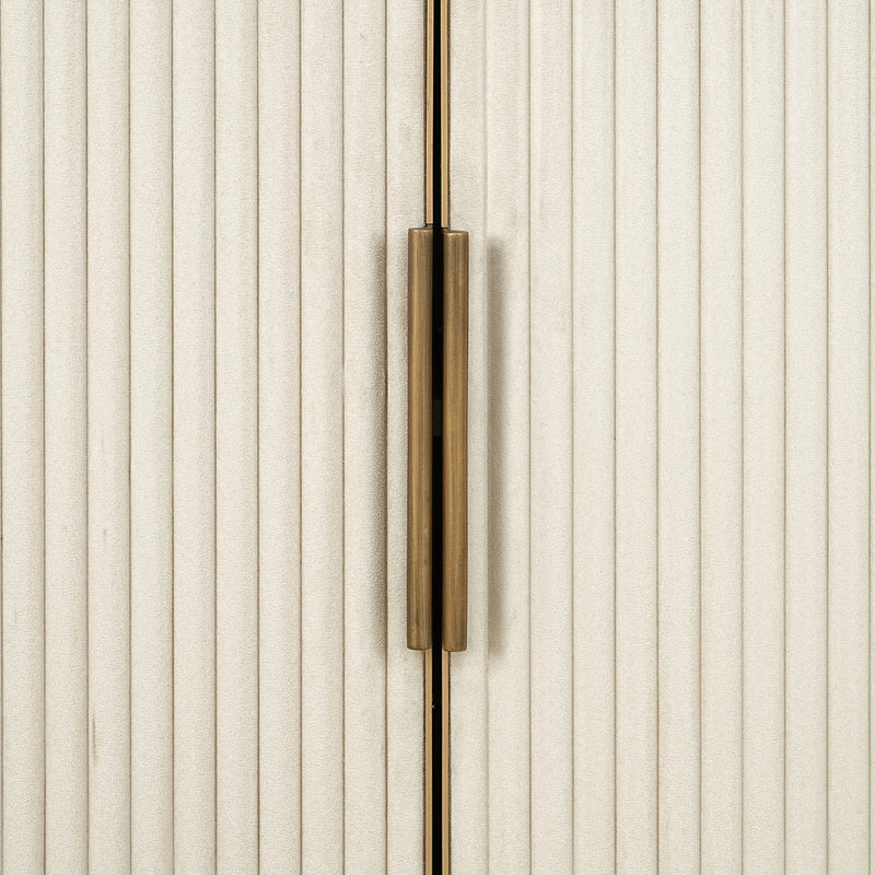 Richmond Vitrine Tivoli White – Keramikplatte, Eisen & MDF, 197 cm