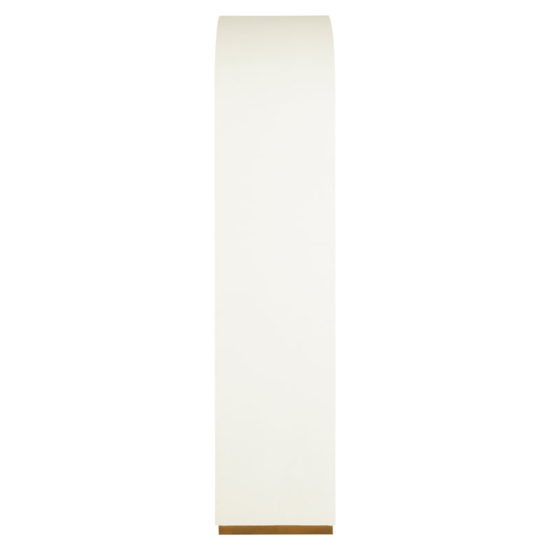 Schrank Tivoli white – Bogenschrank mit Spiegelrückwand, 210 cm