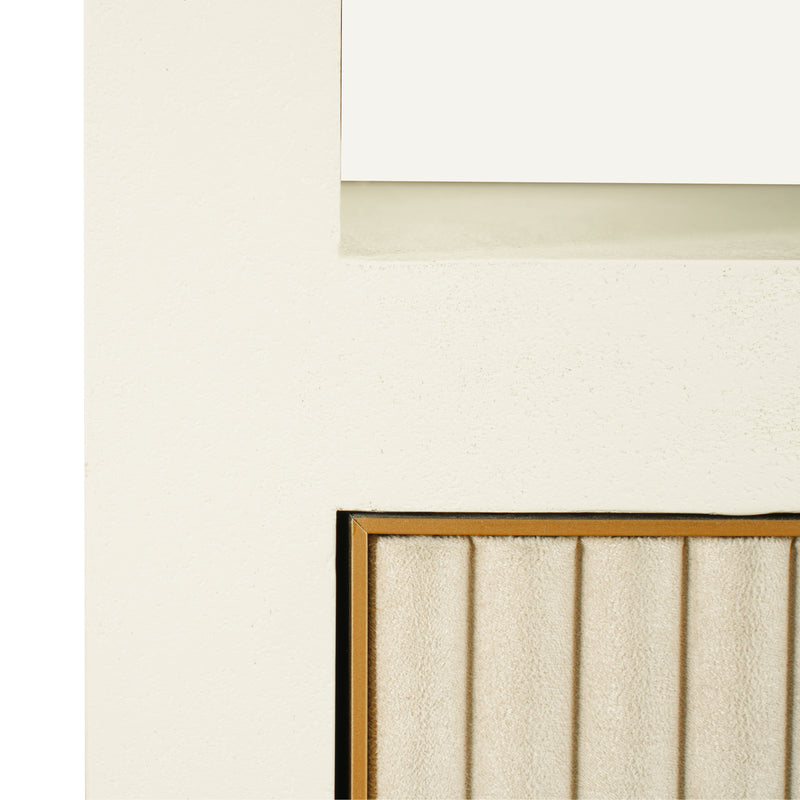 Schrank Tivoli white – Bogenschrank mit Spiegelrückwand, 210 cm