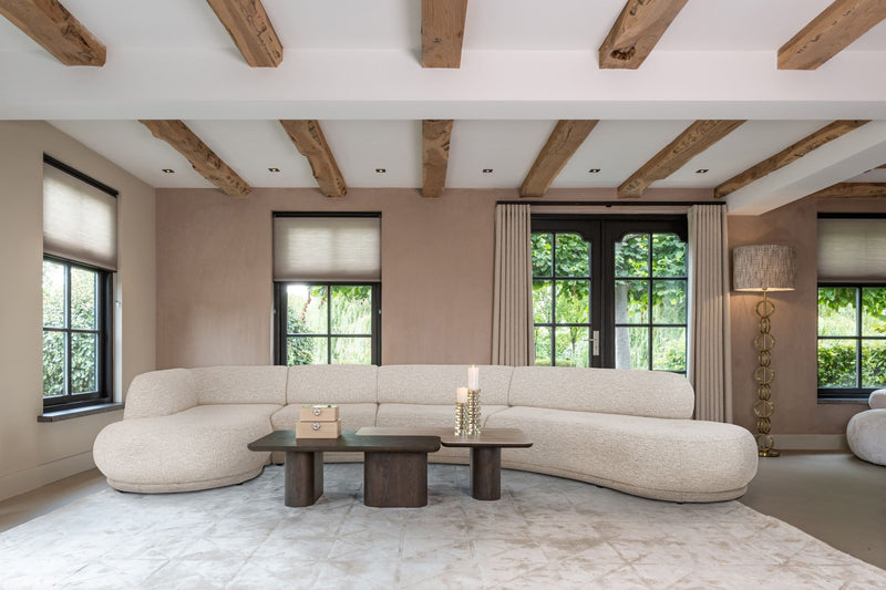 Richmond Couchtisch Nando im 2er-Set, Travertin & Eichenfurnier