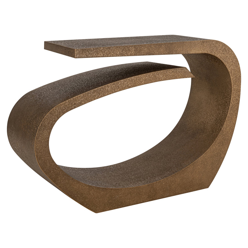 Konsole Alhambra brushed gold – organische Eisen-Konsole von Richmond