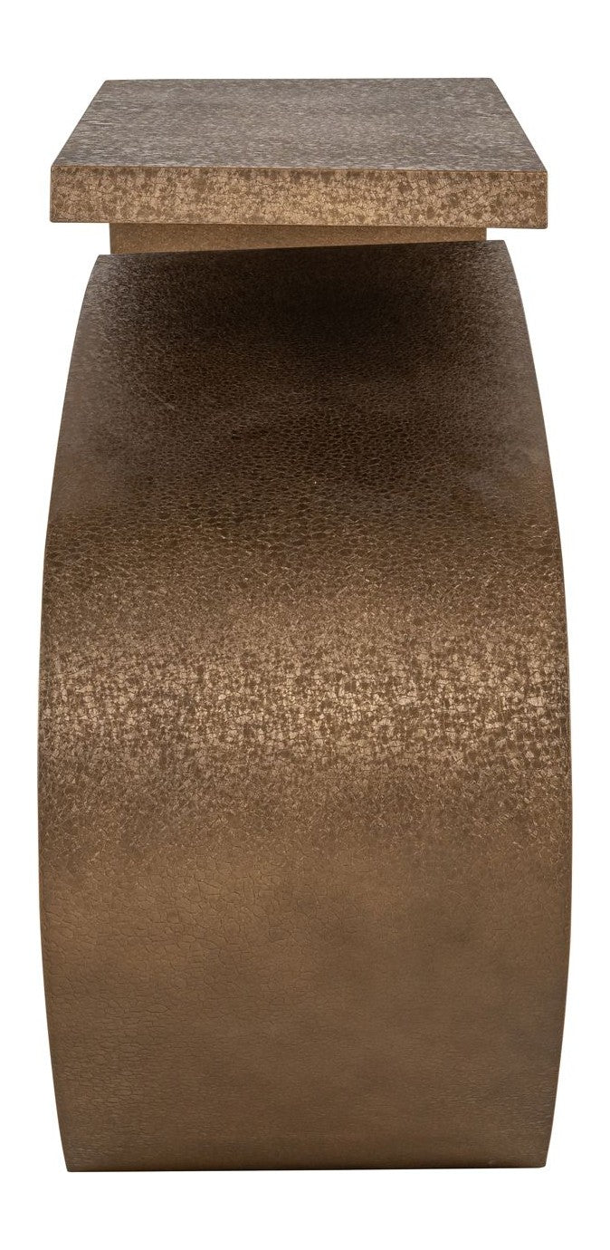 Konsole Alhambra brushed gold – organische Eisen-Konsole von Richmond