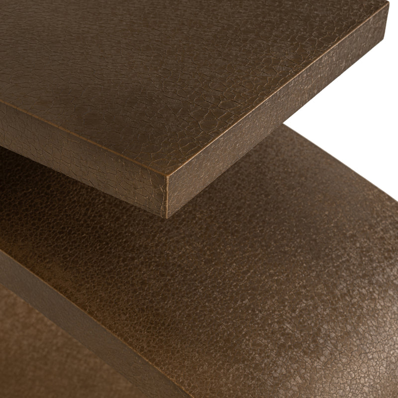 Konsole Alhambra brushed gold – organische Eisen-Konsole von Richmond