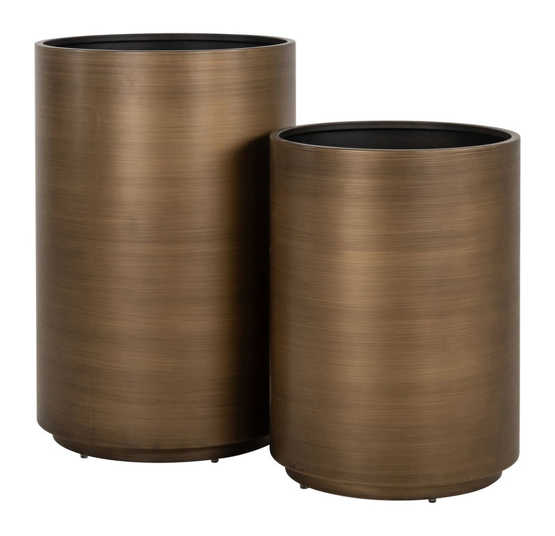 Richmond Pflanzgefäß Dira Ø50 cm brushed gold aus Eisen