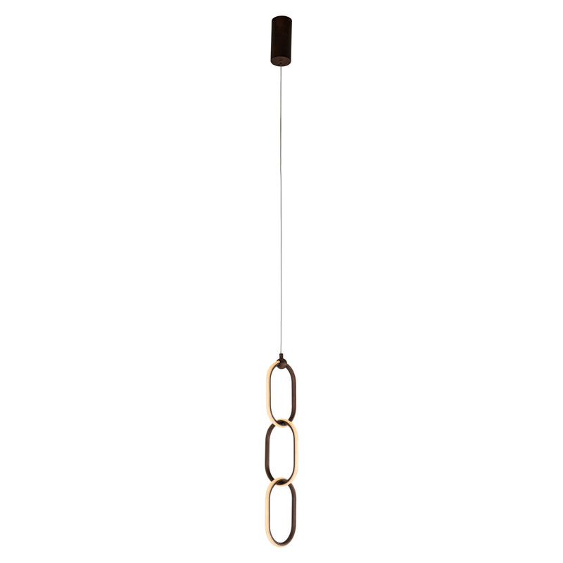 Richmond Pendelleuchte Lacey Bronze - dimmbar, 170 cm Höhe