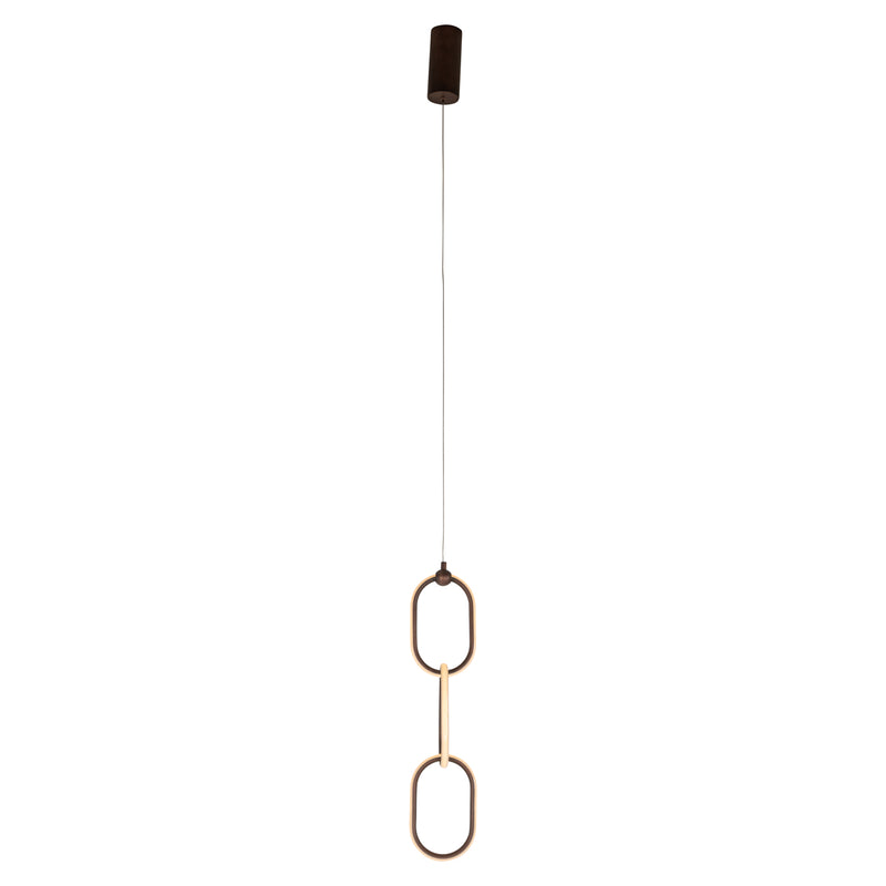 Richmond Pendelleuchte Lacey Bronze - dimmbar, 170 cm Höhe