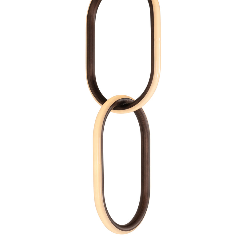 Richmond Pendelleuchte Lacey Bronze - dimmbar, 170 cm Höhe