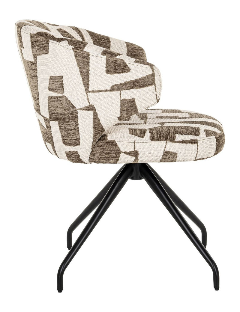 Esszimmerstuhl Milly moss graffic mit Drehfunktion, Richmond