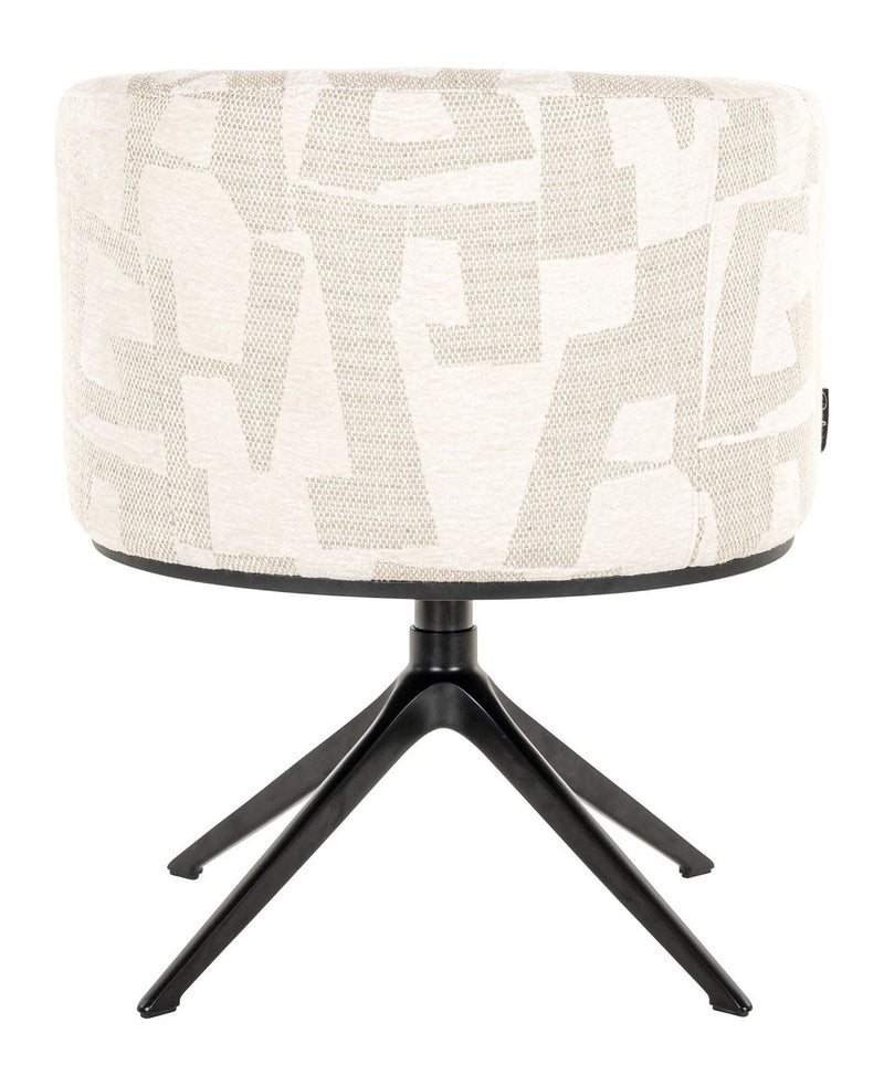 Esszimmerstuhl Cheyenne beige graffic mit Drehfunktion, Richmond