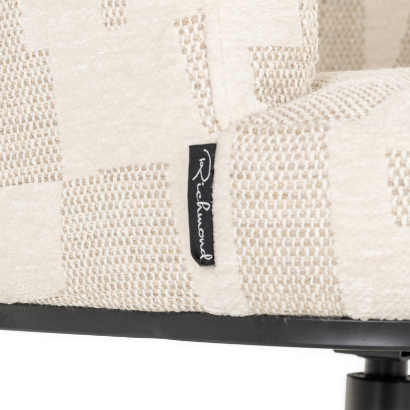 Esszimmerstuhl Cheyenne beige graffic mit Drehfunktion, Richmond