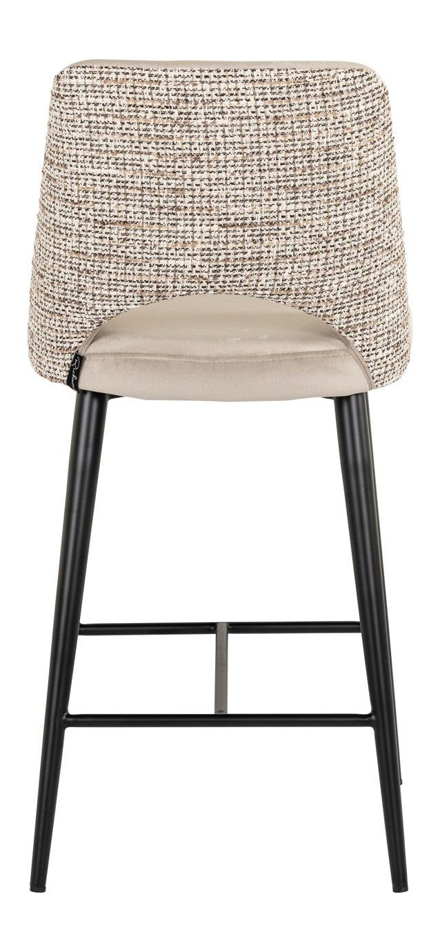 Barhocker Tabitha Richmond – Samtbezug trendy nature, Metallgestell