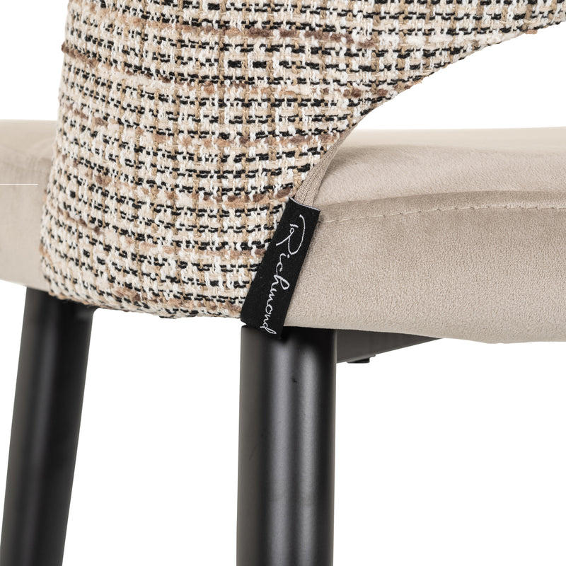 Barhocker Tabitha Richmond – Samtbezug trendy nature, Metallgestell